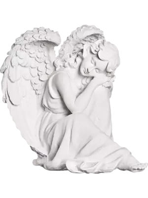 Мемориальная скульптура скорбящей женской фигуры